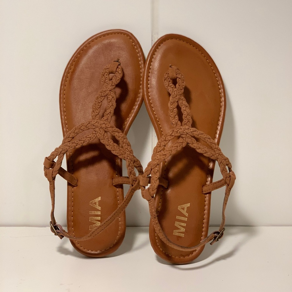 MIA Caitrin Braided Sandal - 7.5